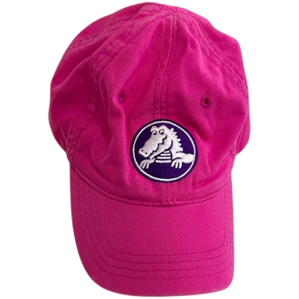 CROCS Girls Adjustable Baseball Hat Bright Pink Cap Hat Ages 4-8